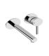 Wall mounted mixer two holes for washbasin, Gessi, collection oval