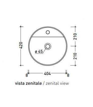 Lavabo au sol Ceramica Flaminia Monotwin MTR42C