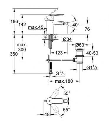 Miscelatore bidet monoforo Grohe Eurostyle Cosmopolitan art.33565002