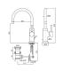 Robinetterie Zucchetti Pan Zp6588 Mitigeur lavabo en forme de C avec vidage