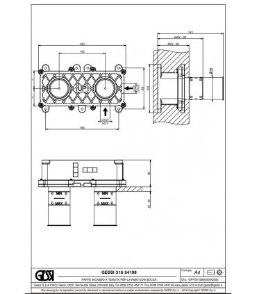 Corpo incasso Gessi art. 54198