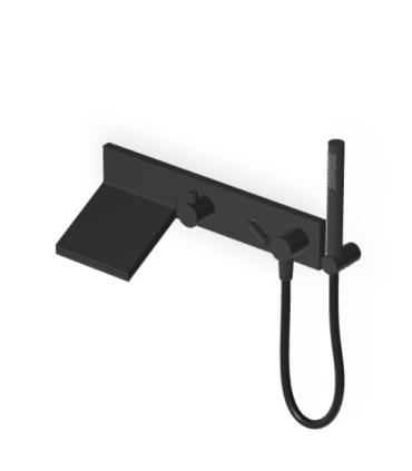 Zucchetti robinetterie Pan Zp8046 partie extérieure mitigeur baignoire-douche avec douchette