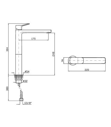 Zucchetti rubinetteria Brim Zbr382 miscelatore Lavabo Catino