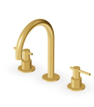 Zucchetti taps Helm Zhl515 3-hole washbasin mixer
