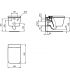 WC suspendu Aquablade Ideal Standard Blend Cube T2686