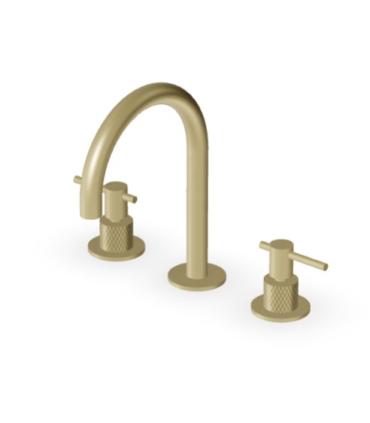 Zucchetti taps Helm Zhl515 3-hole washbasin mixer