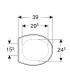 Geberit Children's Toilet Seat Wall Hung