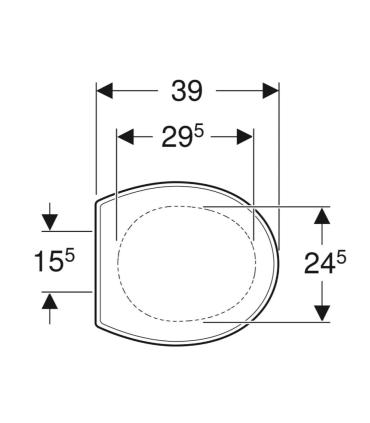 Geberit Children's Toilet Seat Wall Hung