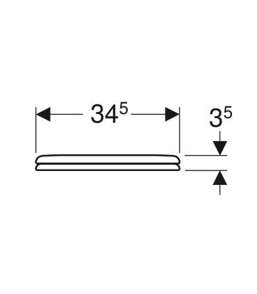 Geberit Children's Toilet Seat Wall Hung