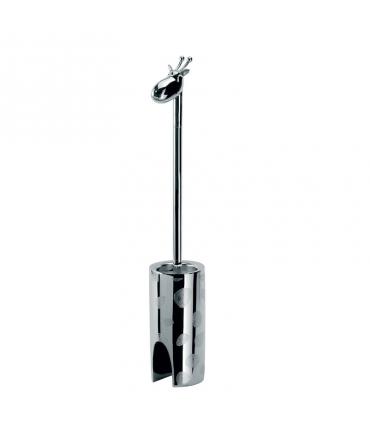 Toilet brush holder, Lineabeta, collection Skoati, model 'LONGA', steel