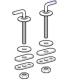 Geberit Colibri'Metal Hinge Kit