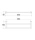 Porte-serviettes Lineabeta Baketo 5214 Dop.600