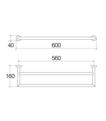 Lineabeta Baketo 5214 porta salviette Dop.600