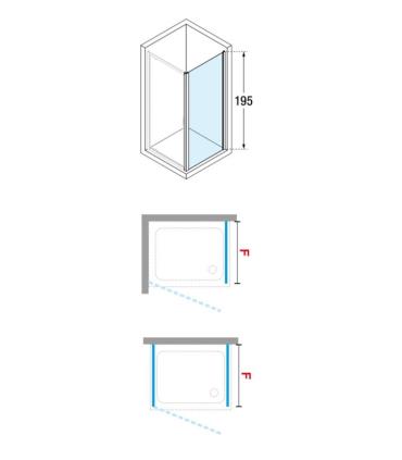 Novellini Lunes 2.0 F Lateral fixed side