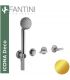 External part for bathtub mixer, Fantini Icona Deco with hand shower