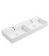 Lavabo doppio monoforo Simas collezione Agile