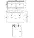 Lavabo doppio monoforo Simas collezione Agile