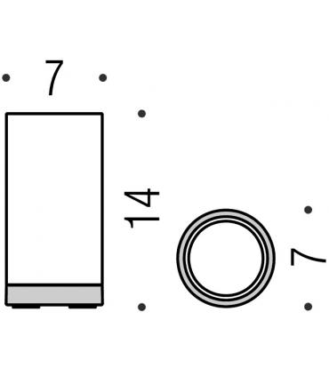 Bicchiere porta spazzolini Colombo serie Nordic art.B5241