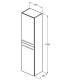 Ideal Standard I.Life A T5260 colonna sospesa H.160