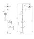 Colonne de douche complète avec inverseur Ideal Standard Alu+ Bd585 pour rénovation