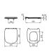 Sedile slim a chiusura rallentata Ideal Standard serie Tesi art.T3527