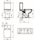 Ideal Standard I.Life A T4527 wc monoblocco a pavimento 36X66