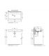 Wall-mounted washbasin Ceramica Flaminia Miniwash series
