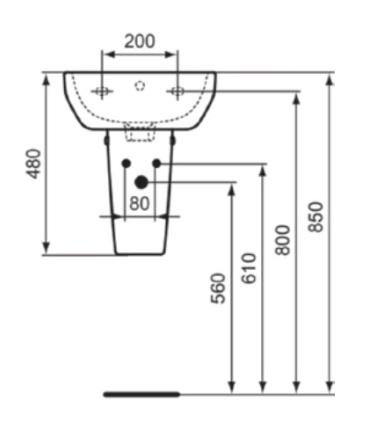 Ideal Standard I.Life A Colonna Per Lavamani T4520