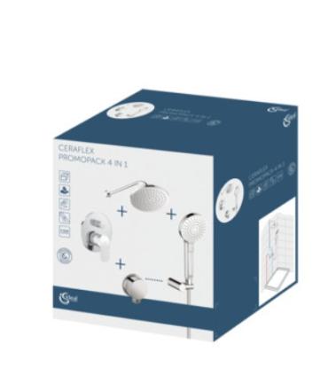 Ideal Standard Ceraflex Bc477 Kit Doccia Tondo