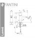 Bidet mixer single hole Fantini Lame'