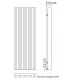 Tubes Soho vertical water radiator H.280 cm