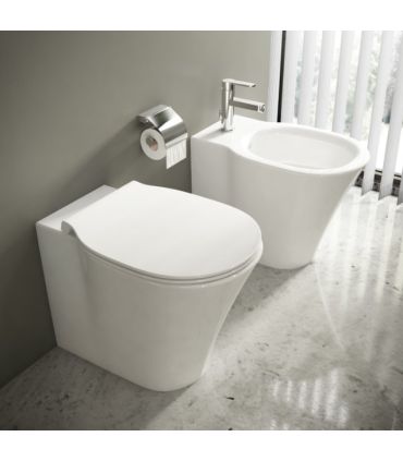 Wc a pavimento BTW Ideal Standard Connect Air con Aquablade E0049