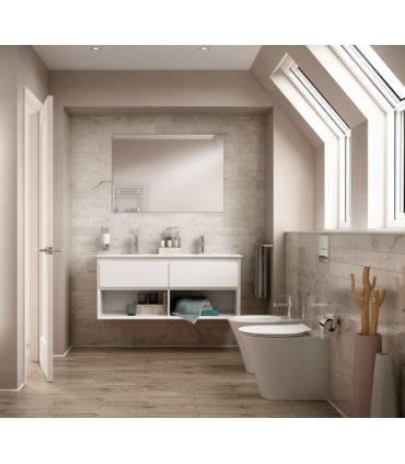 Wc a pavimento BTW Ideal Standard Connect Air con Aquablade E0049