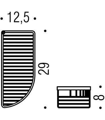 Griglia vasca/doccia colombo porta oggetti b9608 cromo.
