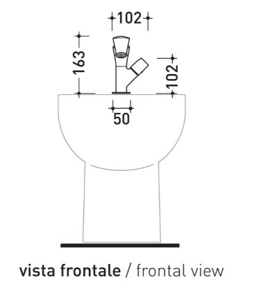 Miscelatore bidet Ceramica Flaminia Fold FL4070