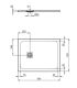 Piatto doccia Ideal Standard Ultra Flat S+ rettangolare con scarico lato corto