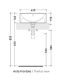 Lavabo da appoggio con piano rubinetteria Flaminia Twin TW42A