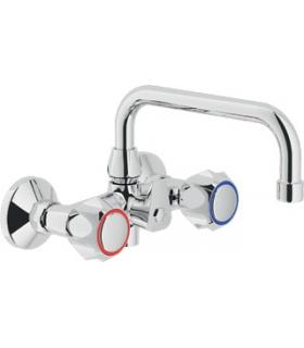 External mixer for sink with raised spout, Nobili nuova flora