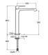Cristina Rubinetterie Quadri S Qs922 miscelatore Lavabo senza scarico