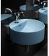 Countertop washbasin with Flaminia Twin tap ledge