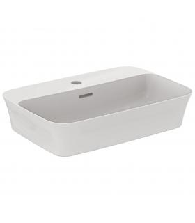IDEAL STANDARD collection Ipalyss lavabo d'support monotrou avec trop-plein blanc