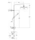 Cristina Rubinetterie Tabula Ta409 Complete shower column