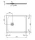 Piatto doccia Ideal Standard Ultra Flat S+ rettangolare con scarico lato corto