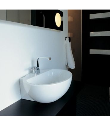 Lavabo da appoggio o sospeso Ceramica Flaminia serie Dip Dp481 bianco