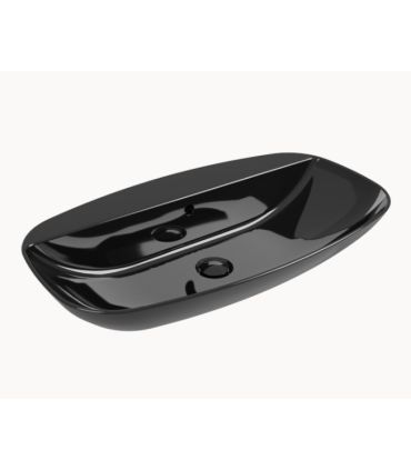 Lavabo a parete Ceramica Flaminia Nudaslim con piano rubinetteria