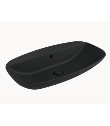 Lavabo a parete Ceramica Flaminia Nudaslim con piano rubinetteria