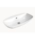 Lavabo a parete Ceramica Flaminia Nudaslim con piano rubinetteria