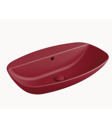 Lavabo a parete Ceramica Flaminia Nudaslim con piano rubinetteria