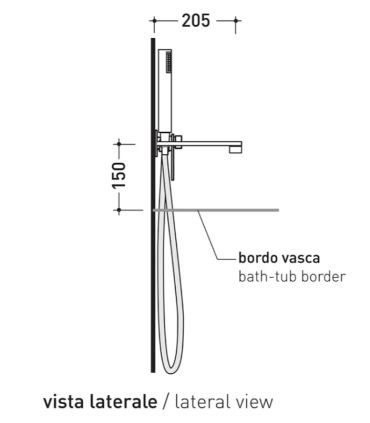 Concealed bath mixer Ceramica Flaminia One 112570 series