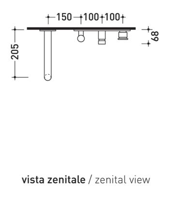 Concealed bath mixer Ceramica Flaminia One 112570 series